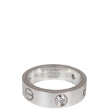 Cartier Love Ring 18K White Gold 3 Diamonds