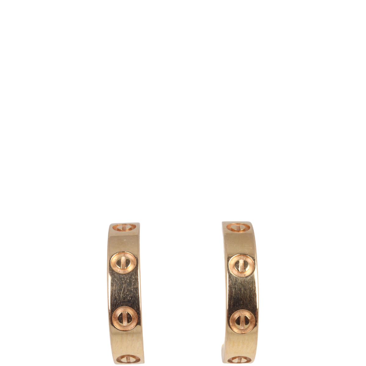 Cartier Love Earrings 18k Rose Gold