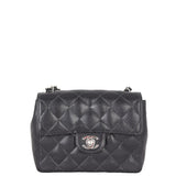 Chanel Classic Flap Mini Square | Black Quilted Caviar