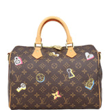Louis Vuitton Speedy 30 Bandouliere Monogram Love Lock