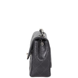 Chanel Classic Flap Mini Square | Black Quilted Caviar
