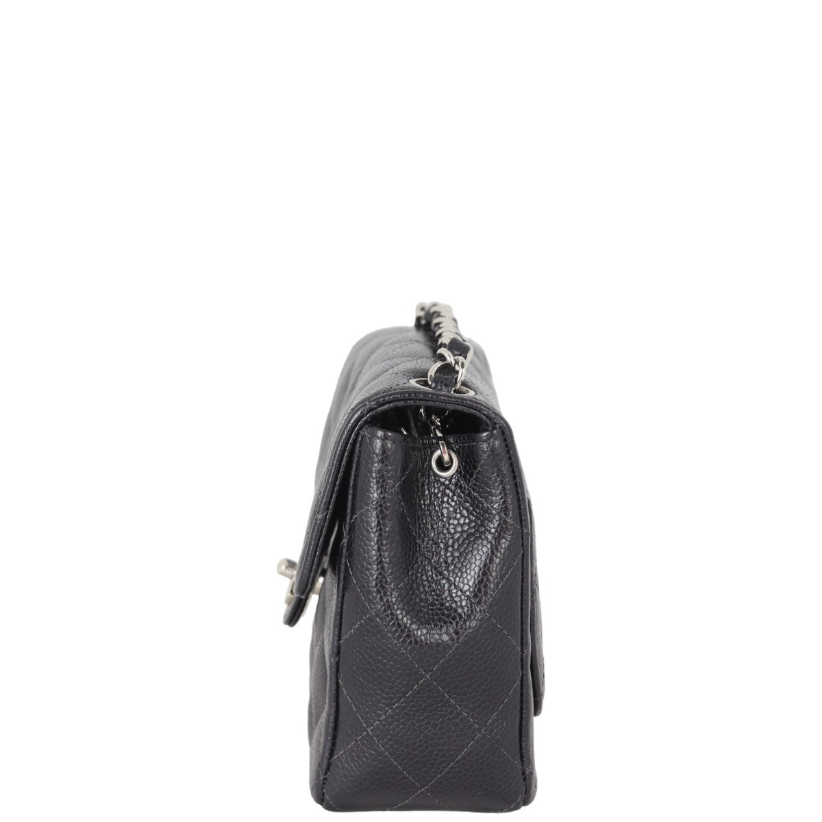 Chanel Classic Flap Mini Square | Black Quilted Caviar