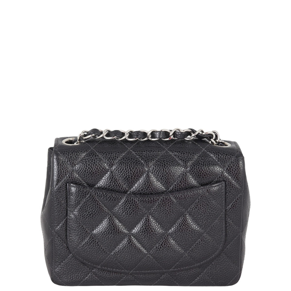 Chanel Classic Flap Mini Square | Black Quilted Caviar
