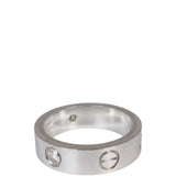 Cartier Love Ring 18K White Gold 3 Diamonds