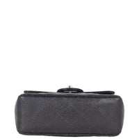 Chanel Classic Flap Mini Square | Black Quilted Caviar