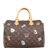 Louis Vuitton Speedy 30 Bandouliere Monogram Love Lock
