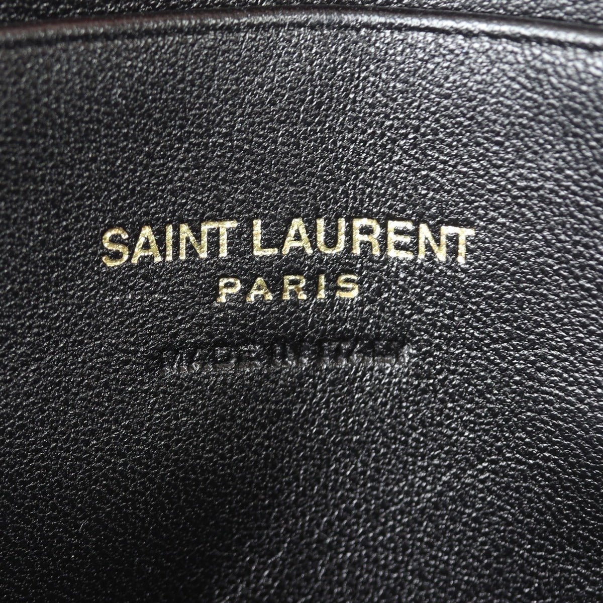 Saint Laurent Lou Mini Camera Bag Interior stamp