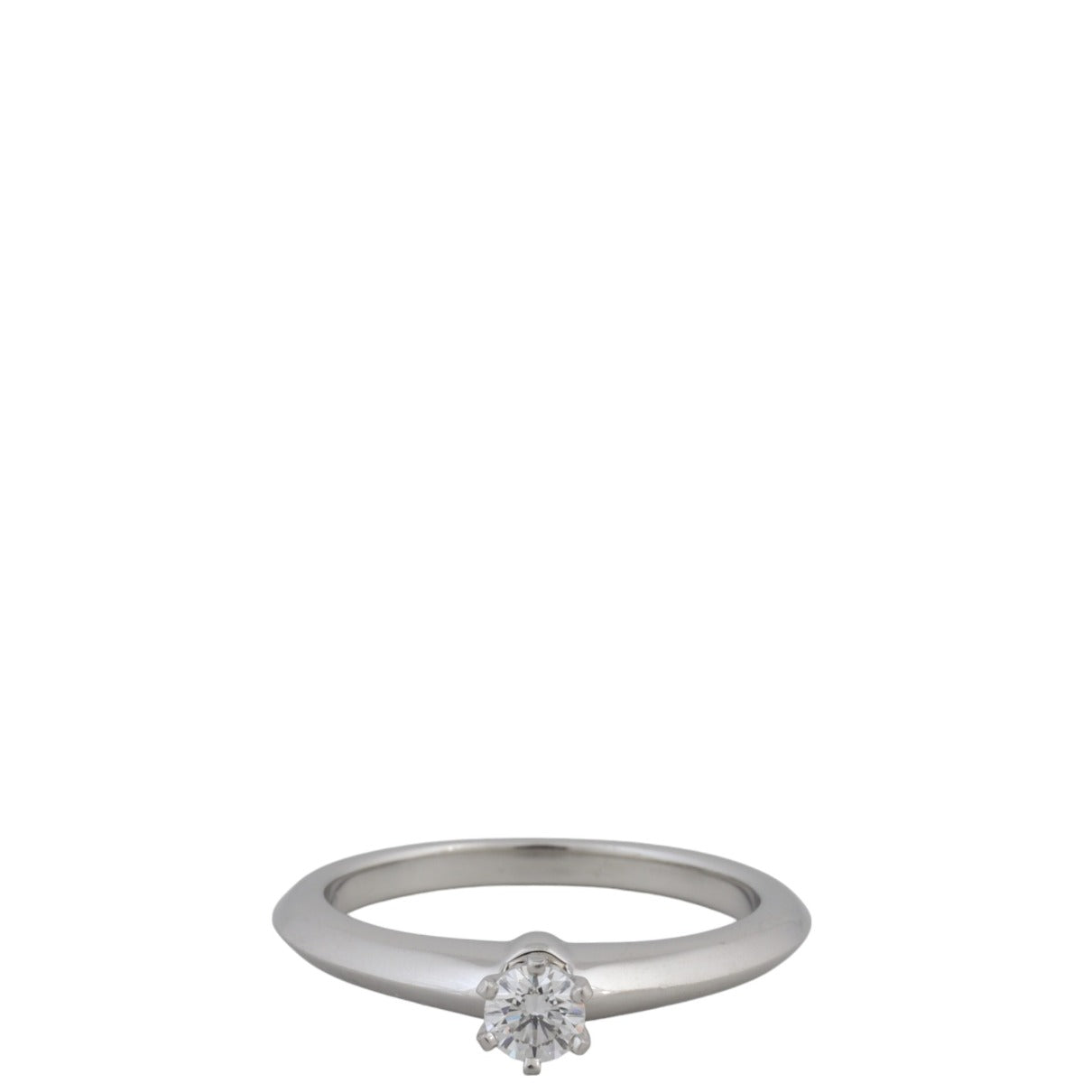 Tiffany & Co Solitaire Platinum Diamond Ring