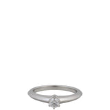 Tiffany & Co Solitaire Platinum Diamond Ring