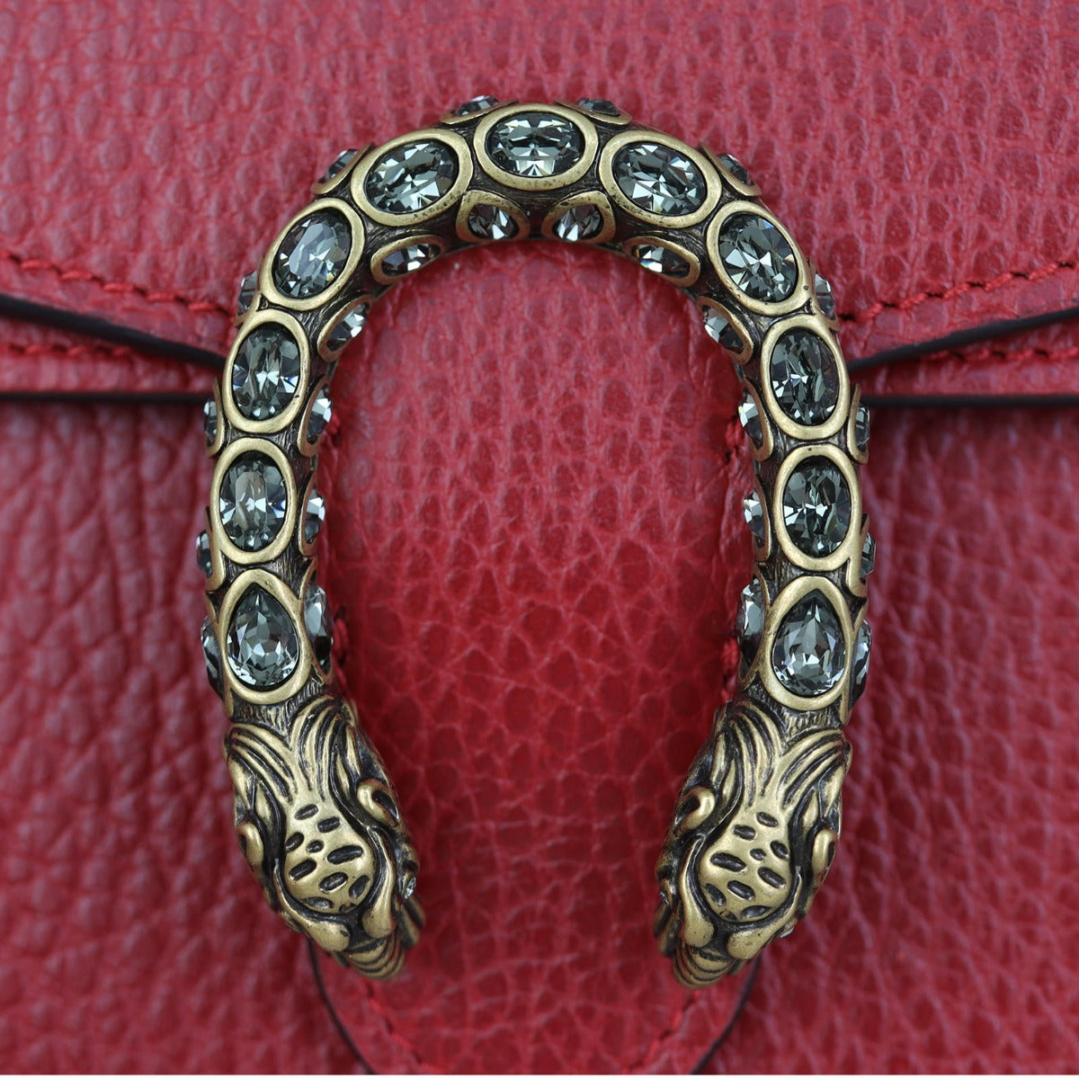 Gucci Dionysus Super Mini Chain Bag (red) Hardware