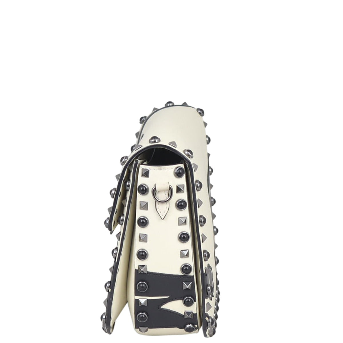 Valentino Rolling Rockstud Panther Guitar Strap Crossbody Side
