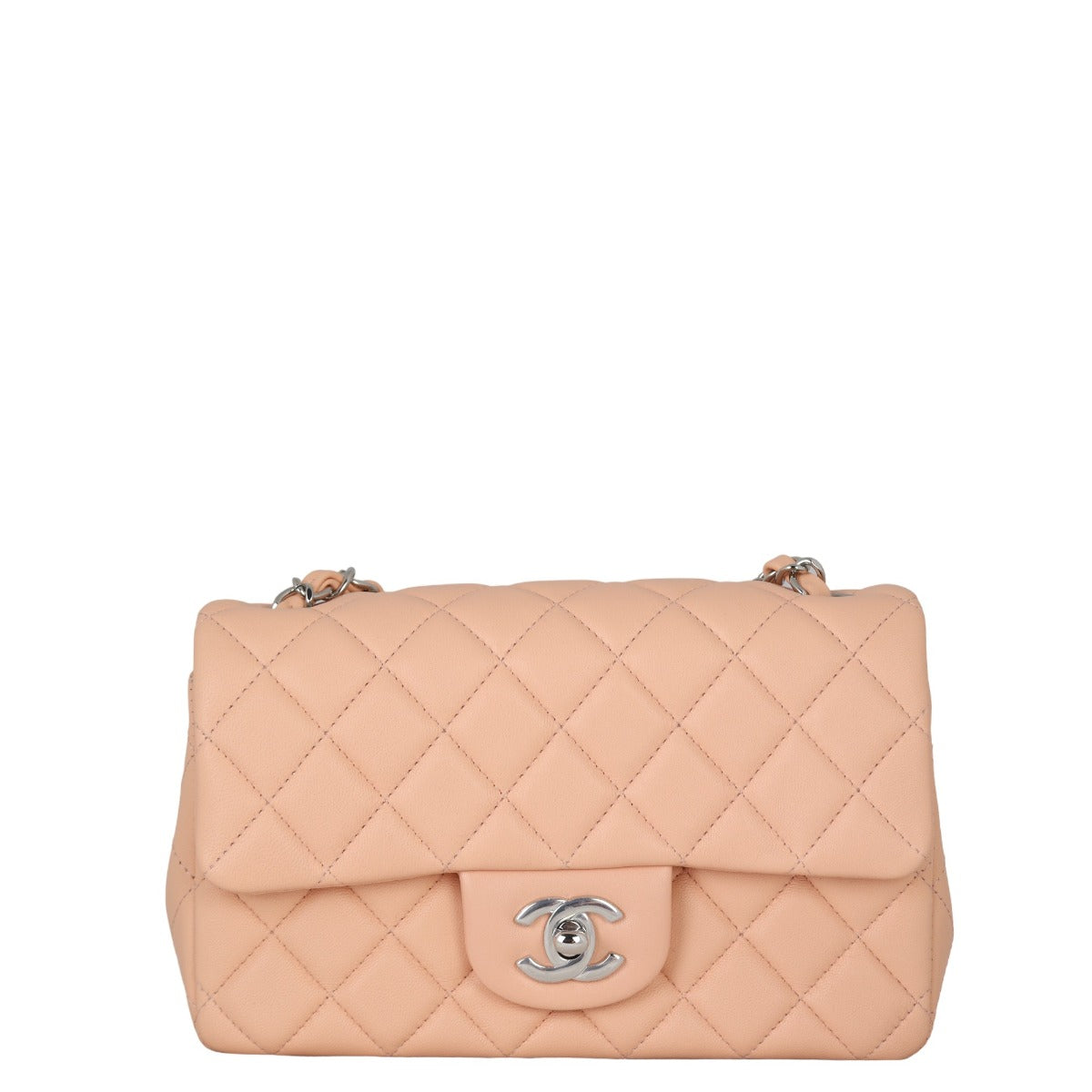 Chanel Classic Flap Mini Rectangular Bag | Peach