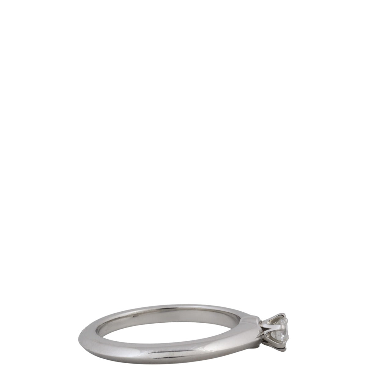 Tiffany & Co Solitaire Platinum Diamond Ring
