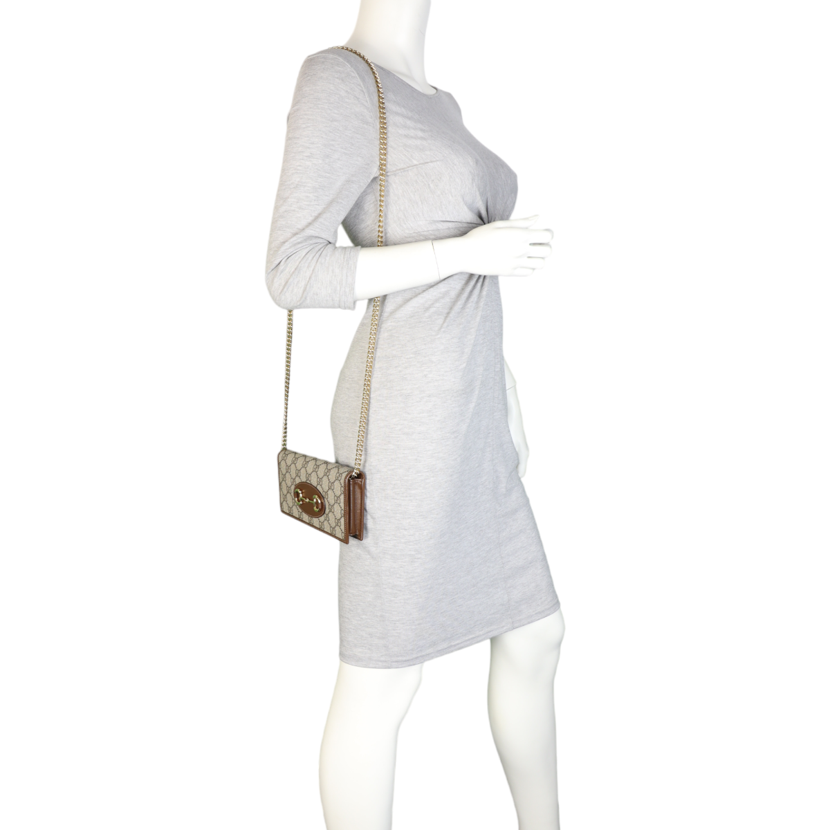 Gucci GG Supreme Horsebit 1955 Chain Wallet