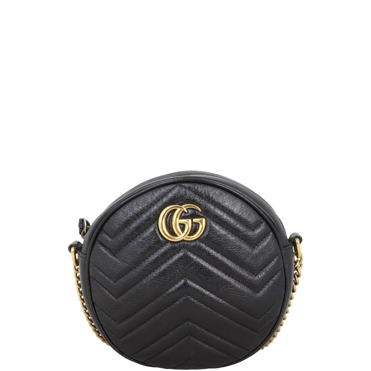 Gucci GG Marmont Round Chain Shoulder Bag