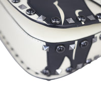Valentino Rolling Rockstud Panther Guitar Strap Crossbody Corner