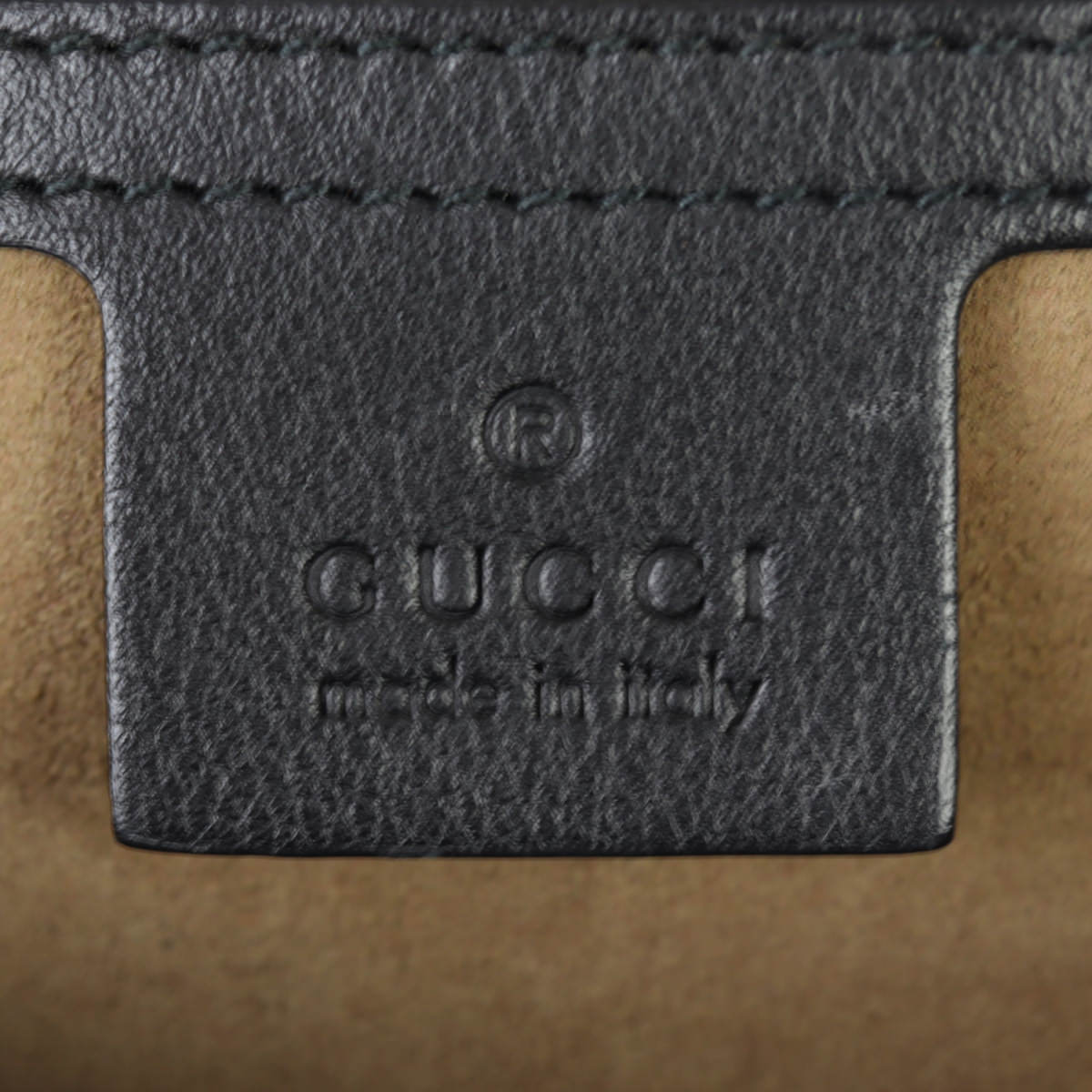 Gucci GG Supreme Padlock Tote Medium Interior Stamp