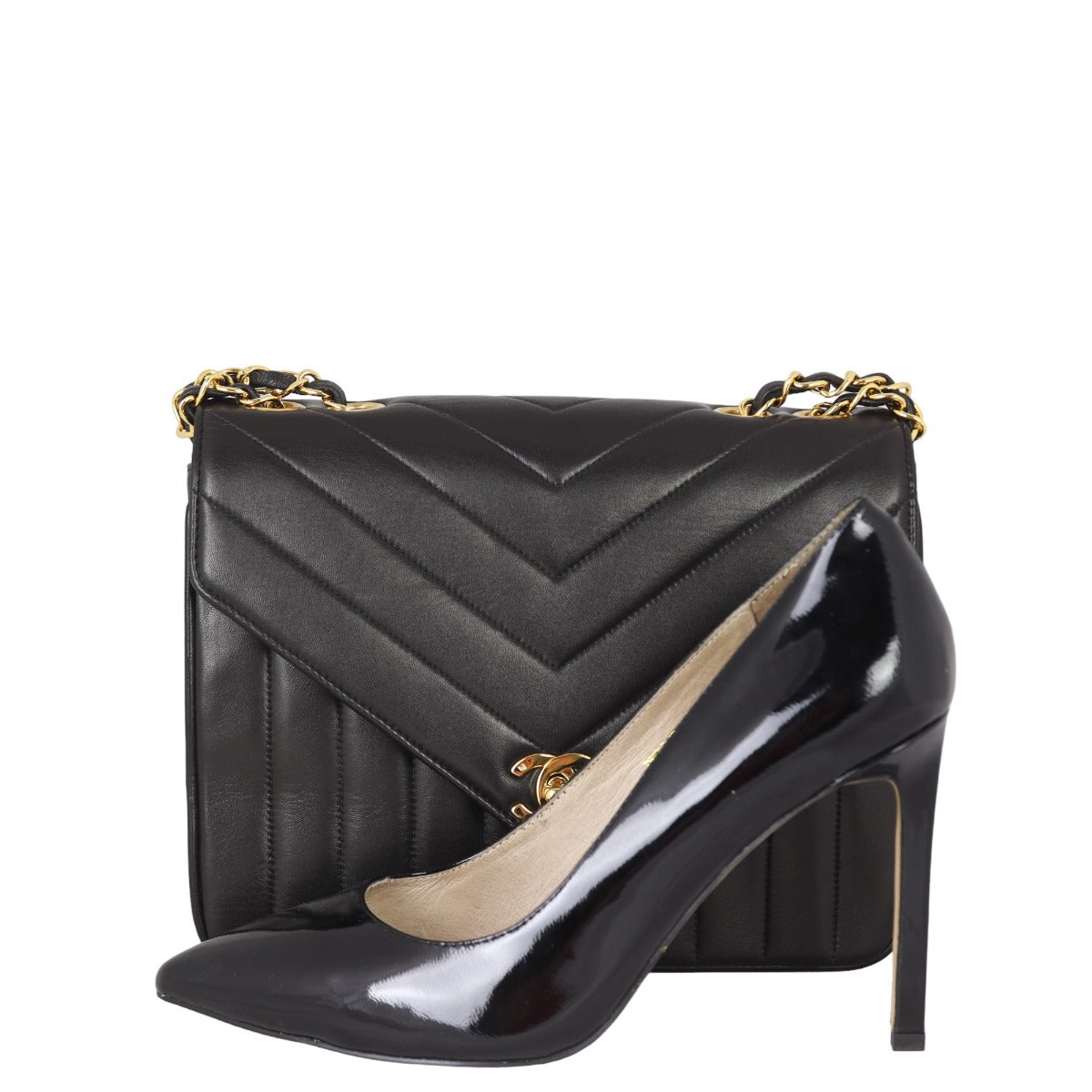 Chanel Chevron Single Flap Bag