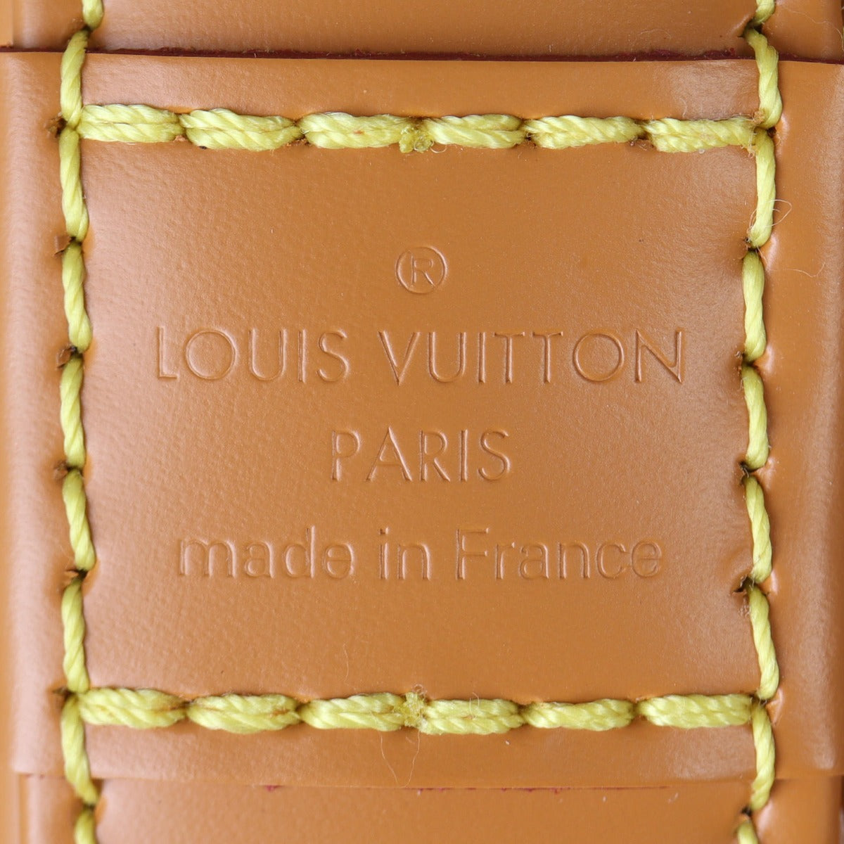 Louis Vuitton Alma BB Epi with Embroidered Strap Interior Stamp