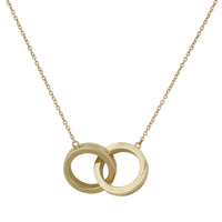 Tiffany & Co. 1837 Interlocking Circles Pendant 18k Yellow Gold Necklace