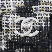 Chanel Classic Double Flap Medium Tweed Lock
