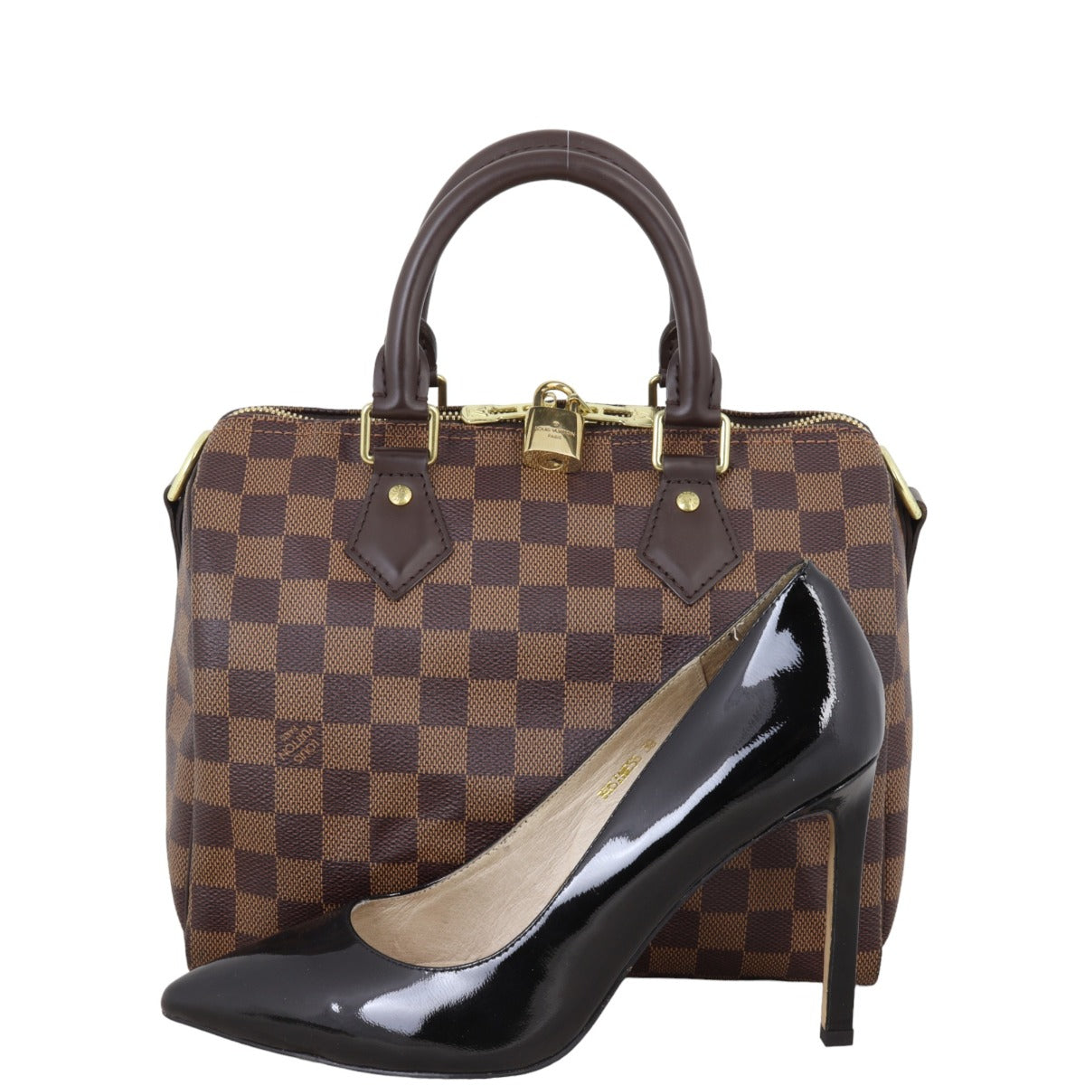Louis Vuitton Speedy 25 Bandouliere Damier Ebene