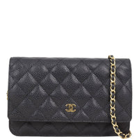 Chanel Classic Wallet on Chain | Black Gold Hardware