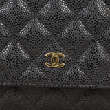 Chanel Classic Wallet on Chain | Black Gold Hardware