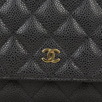 Chanel Classic Wallet on Chain | Black Gold Hardware