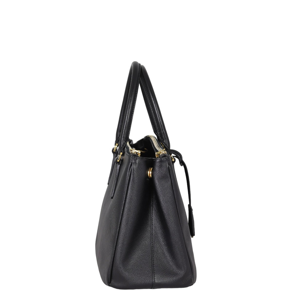 Prada Saffiano Lux Galleria Double Zip Tote Small