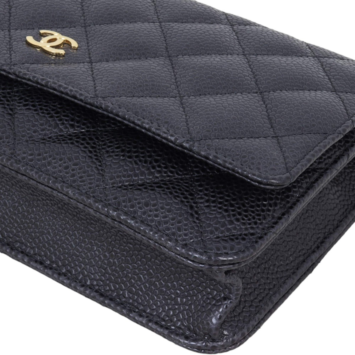 Chanel Classic Wallet on Chain | Black Gold Hardware