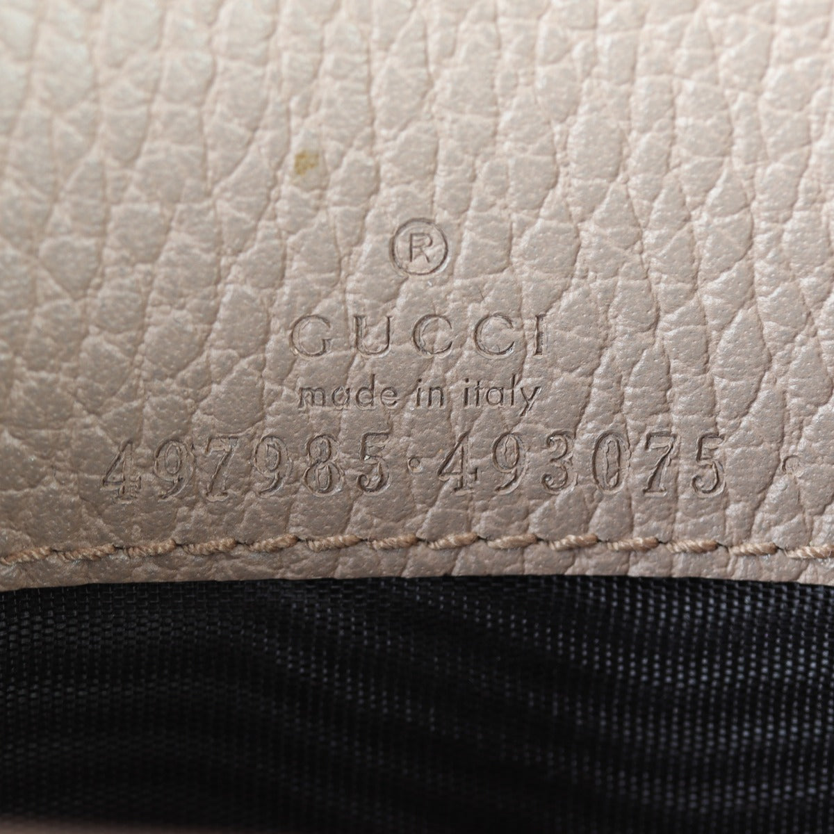 Gucci GG Marmont Leather Chain Wallet Made in and Date Code