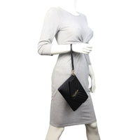Saint Laurent Cassandre Flap Wristlet Pouch