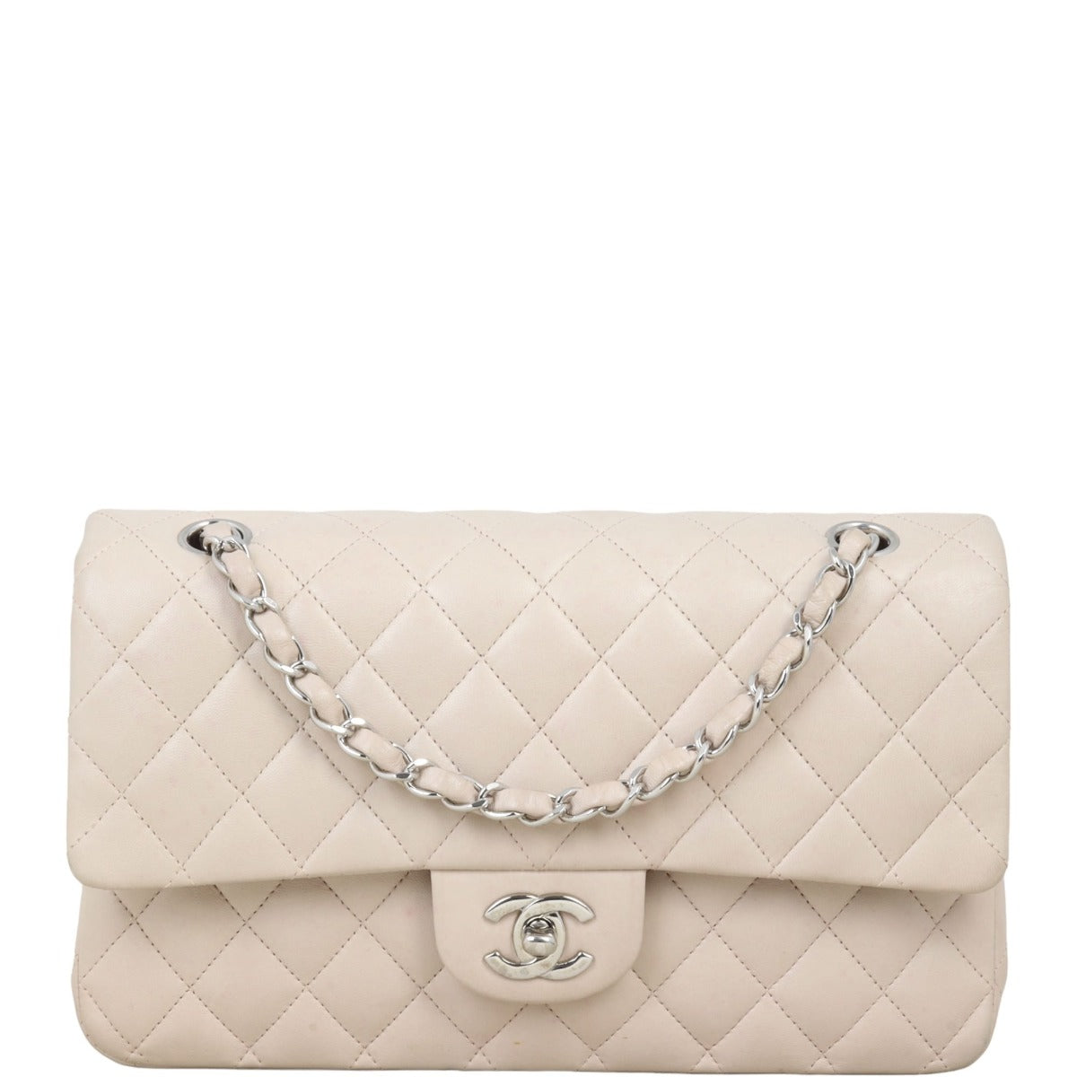 Chanel Classic Double Flap Medium | Light Beige