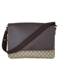 Gucci GG Supreme Leather Flap Messenger