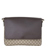 Gucci GG Supreme Leather Flap Messenger