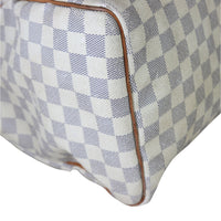 Louis Vuitton Speedy 35 Damier Azur Corner Close Up