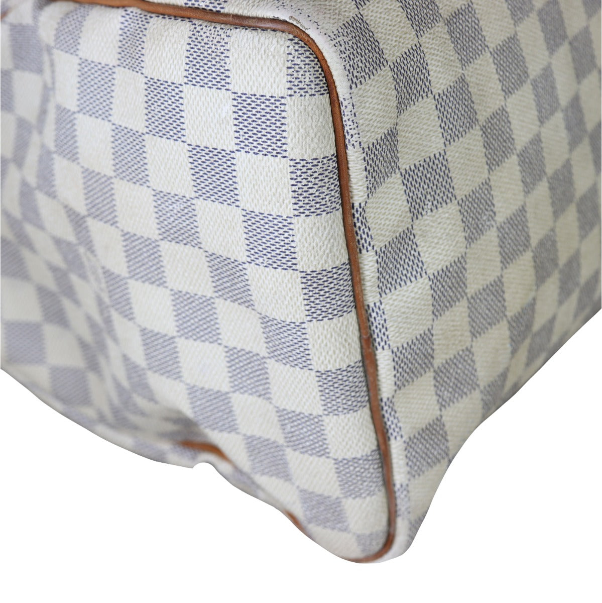 Louis Vuitton Speedy 35 Damier Azur Corner Close Up