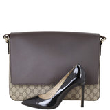 Gucci GG Supreme Leather Flap Messenger