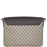 Gucci GG Supreme Leather Flap Messenger
