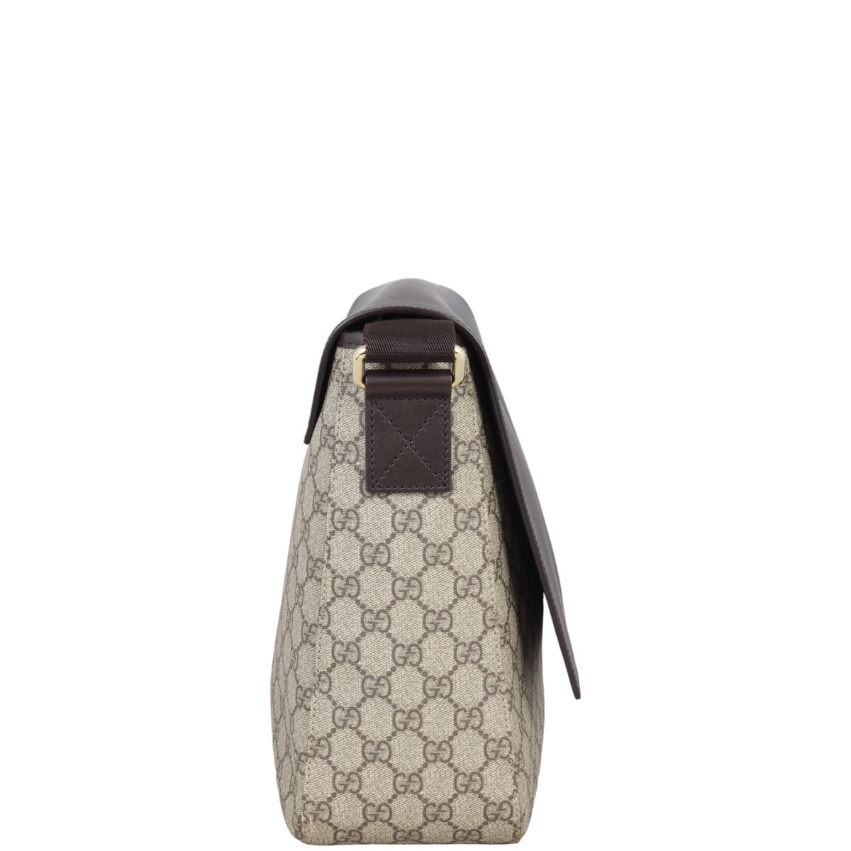 Gucci GG Supreme Leather Flap Messenger