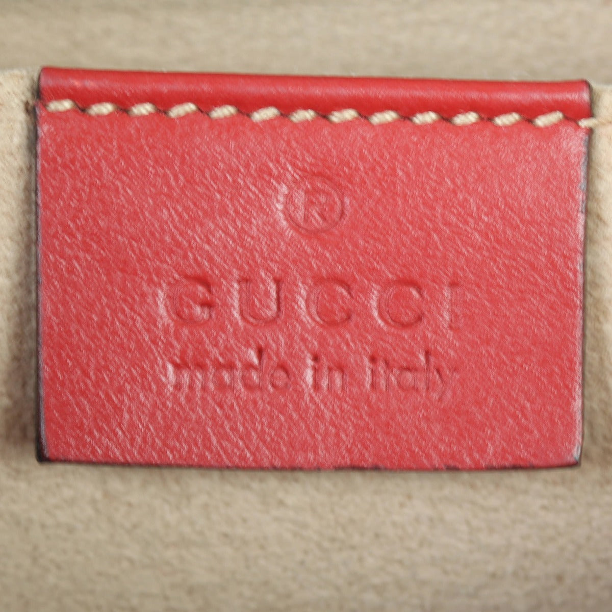 Gucci GG Marmont Small Camera Bag Interior Stamp