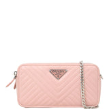 Prada Diagramme Nappa Mini Chain Shoulder Bag