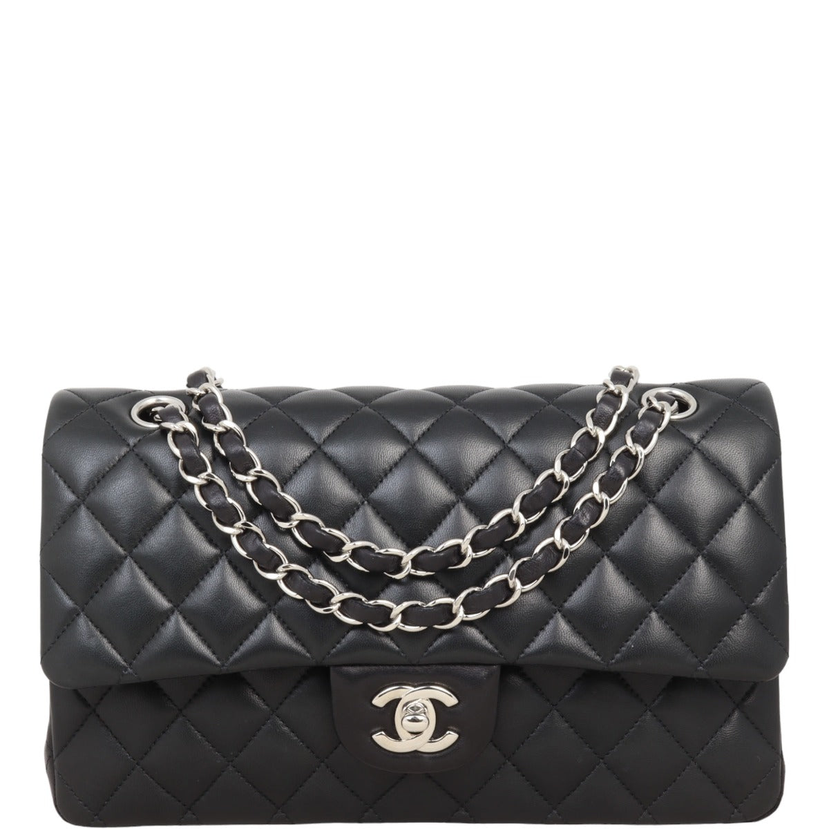 Chanel Classic Double Flap Medium | Black Lambskin