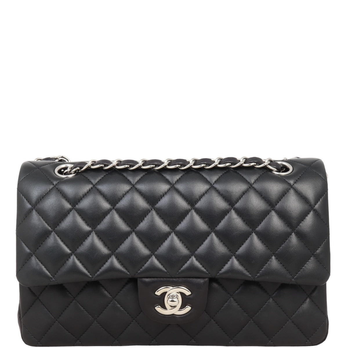 Chanel Classic Double Flap Medium | Black Lambskin
