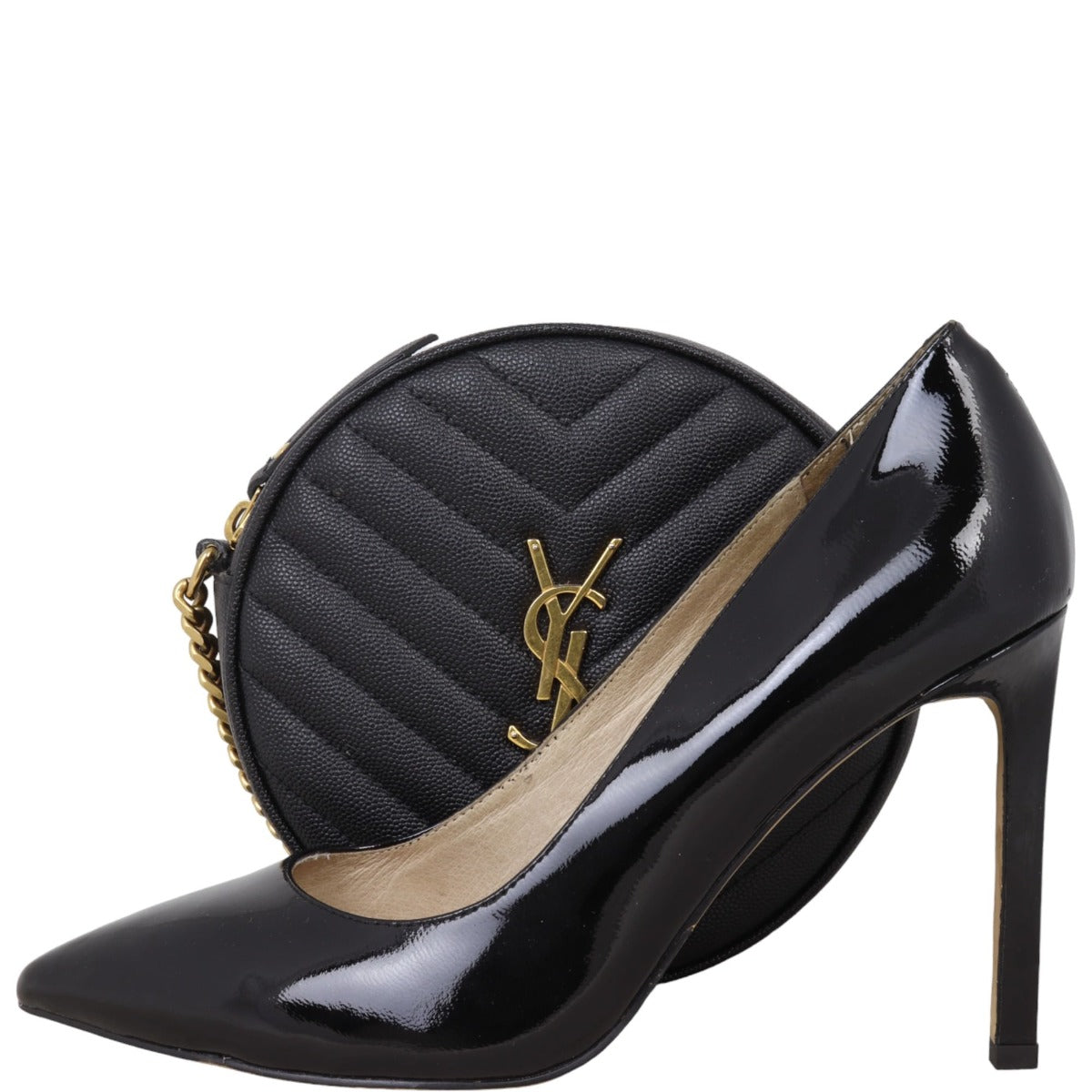 Saint Laurent Vinyle Round Camera Bag