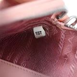 Prada Diagramme Nappa Mini Chain Shoulder Bag