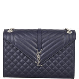 Saint Laurent Monogram Mix Matelasse Envelope Chain Bag Large