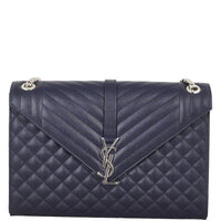 Saint Laurent Monogram Mix Matelasse Envelope Chain Bag Large