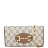 Gucci GG Supreme Horsebit 1955 Chain Wallet